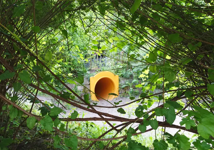 Garten: der Tunnel